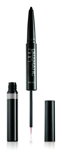 Avon Dramatic Duo 2si 1 Arada Çift Taraflı Suya Dayanıklı Mat Pastel Gri Kalıcı Jel Eyeliner