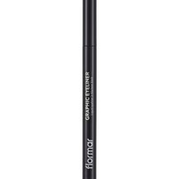 Flormar Graphic Suya Dayanıklı Mat Pastel Siyah Kalıcı Kalın Uçlu Keçe Likit Eyeliner
