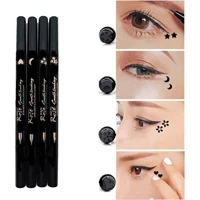 Rose 4'lü Çift Taraflı Suya Dayanıklı Mat Pastel Siyah Kalıcı Keçe Likit Eyeliner