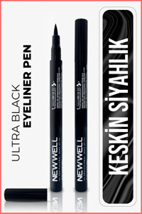 Newwell Ultra Mat Pastel Siyah Kalıcı Keçe Uçlu Likit Eyeliner