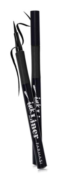 Farmasi Ink Liner Suya Dayanıklı Mat Siyah Kalıcı İnce Uçlu Kıl Fırça Likit Eyeliner