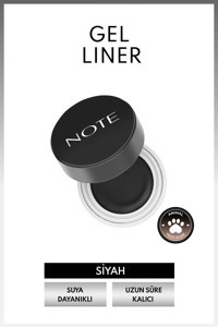 Note Gel Liner Suya Dayanıklı Mat Pastel Siyah Kalıcı Jel Eyeliner