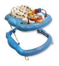 Comfymax Ocean Tavşan 4 Tekerlekli 2 Kademeli Oyuncaklı Müzikli Örümcek Yürüteç Mavi