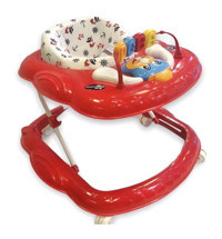 Comfymax Joy Tavşan 6 Tekerlekli 7 Kademeli Oyuncaklı Müzikli Örümcek Yürüteç Kırmızı