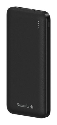 Soultech Bt143S Needle 10000 mAh Hızlı Şarj Micro Type C - USB Powerbank Siyah