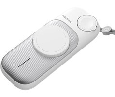 Momax Airbox Go 10000 mAh Hızlı Şarj Mıknatıslı Type C Powerbank Beyaz - Gri