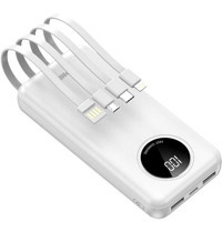 Phixi Force P21 20000 mAh Hızlı Şarj Lightning - Type C Powerbank Beyaz
