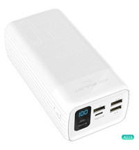 Peeq A21S 40000 mAh Hızlı Şarj Micro Type C - USB Powerbank Beyaz