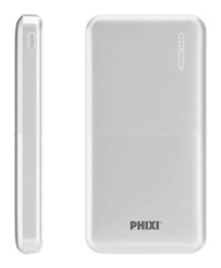 Phixi Force P18 10000 mAh Hızlı Şarj Micro Type C - USB Powerbank Beyaz