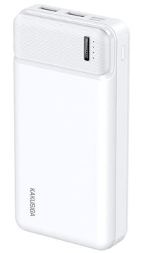 Kakusiga 20000 mAh Hızlı Şarj Micro Type C - USB Powerbank Beyaz
