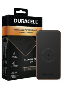Duracell 10000 mAh Hızlı Şarj Mıknatıslı Type C Powerbank Siyah