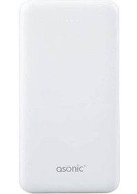 Asonic As-P10 10000 mAh Hızlı Şarj Mini USB Powerbank Beyaz