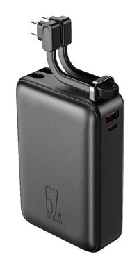 Wiwu Wi-P012 20000 mAh Hızlı Şarj Micro Type C - USB Powerbank Gri