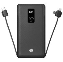 S-Link Ip-T100C 10000 mAh Hızlı Şarj Micro USB - Lighthing - Type C Powerbank Siyah