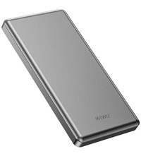 Wiwu Wi-P013 10000 mAh Hızlı Şarj Micro Type C - USB Powerbank Gri