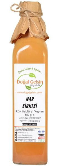 Doğal Gelsin Nar Sirke 500 ml