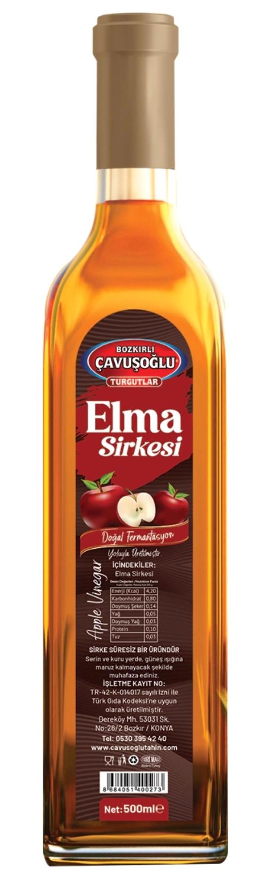 Bozkırlı Çavuşoğlu Doğal Fermente Elma Sirke 500 ml