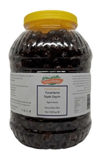 Karşı Köyden Doğal Fermente Tuzlu Sele Siyah Zeytin Pet Kavanoz 3.5 kg