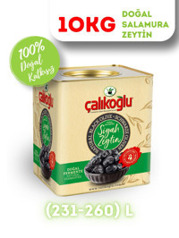 Çalıkoğlu Salamura Gemlik Siyah Zeytin Teneke 10 kg