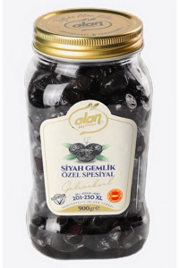 Alan Zeytinleri Özel Az Tuzlu Gemlik Siyah Zeytin Kavanoz 900 gr