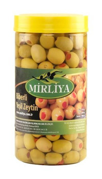 Mirliya Yeşil Zeytin Pet Kavanoz 1 kg
