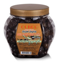 Cebel İri Taneli Siyah Zeytin Pet Kavanoz 1 kg