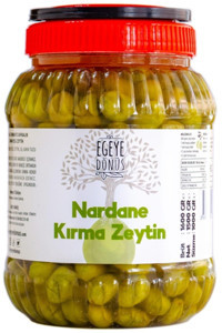 Egeye Dönüş Mini Boy Tuzlu Salamura Yeşil Zeytin Pet Kavanoz 1 kg