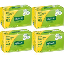 Komili 60 Yaprak 12'li Islak Mendil