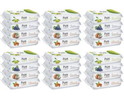 Pure Baby Wipes Zeytinyağlı 50 Yaprak 24'lü Islak Mendil