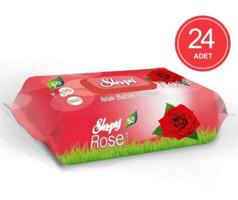 Sleepy Gül Kokulu 50 Yaprak 24'lü Islak Mendil