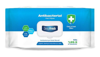 Deep Fresh Antibakteriyel 100 Yaprak Islak Mendil