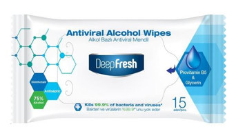 Deep Fresh Antibakteriyel 15 Yaprak Islak Mendil