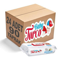 Baby Turco Beyaz Sabun Kokulu 90 Yaprak 24'lü Islak Mendil