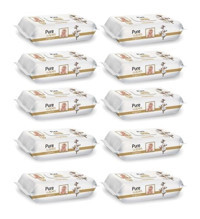 Pure Baby Wipes Organik 90 Yaprak 10'lu Islak Mendil