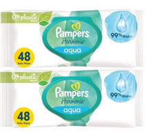 Prima Pampers Harmonie Aqua Pure 48 Yaprak 2'li Islak Mendil