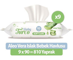 Baby Turco Softcare 90 Yaprak 9'lu Islak Mendil