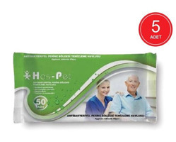 Has-Pet Antibakteriyel 50 Yaprak 5'li Islak Mendil