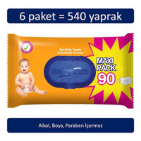 Fresh'n Soft 90 Yaprak 6'lı Islak Mendil