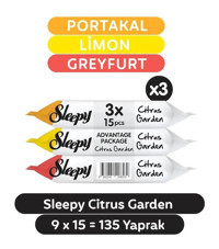 Sleepy Citrus Garden 15 Yaprak 9'lu Islak Mendil