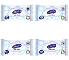 Mendiva 101 Yaprak 4'lü Islak Mendil