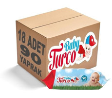 Baby Turco Klasik 90 Yaprak 18'li Islak Mendil