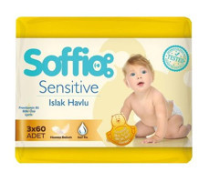 Soffio Sensitive Yenidoğan 180 Yaprak Islak Mendil