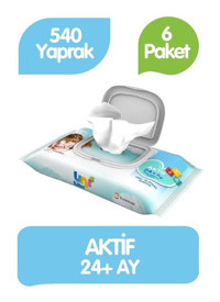 Uni Baby 90 Yaprak 6'lı Islak Mendil