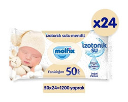 Molfix Yenidoğan 50 Yaprak 24'lü Islak Mendil