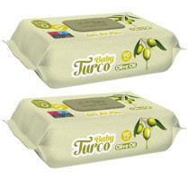 Baby Turco Zeytinyağlı 90 Yaprak 2'li Islak Mendil