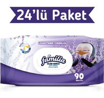 Familia Lavantanın Ferahlığı 90 Yaprak 24'lü Islak Mendil