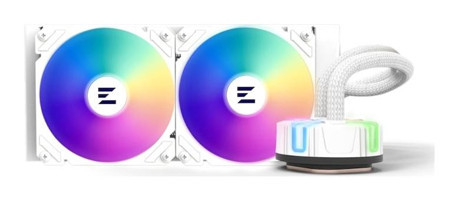 Zalman Reserator5-Z24 4 Pin 2 Fanlı Sıvı Soğutmalı RGB Masaüstü İşlemci Soğutucu Beyaz