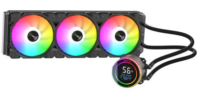 Gamepower Skadi Round 360 mm Sessiz 4 Pin 3 Fanlı Sıvı Soğutmalı RGB Masaüstü İşlemci Soğutucu