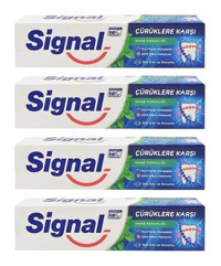 Signal Çürüklere Karşı Naneli Florürlü Diş Macunu 4x50 ml