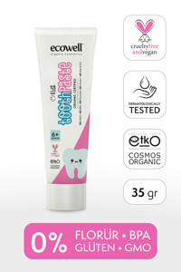 Ecowell Vegan Karadutlu Organik Florürsüz Diş Macunu 35 gr